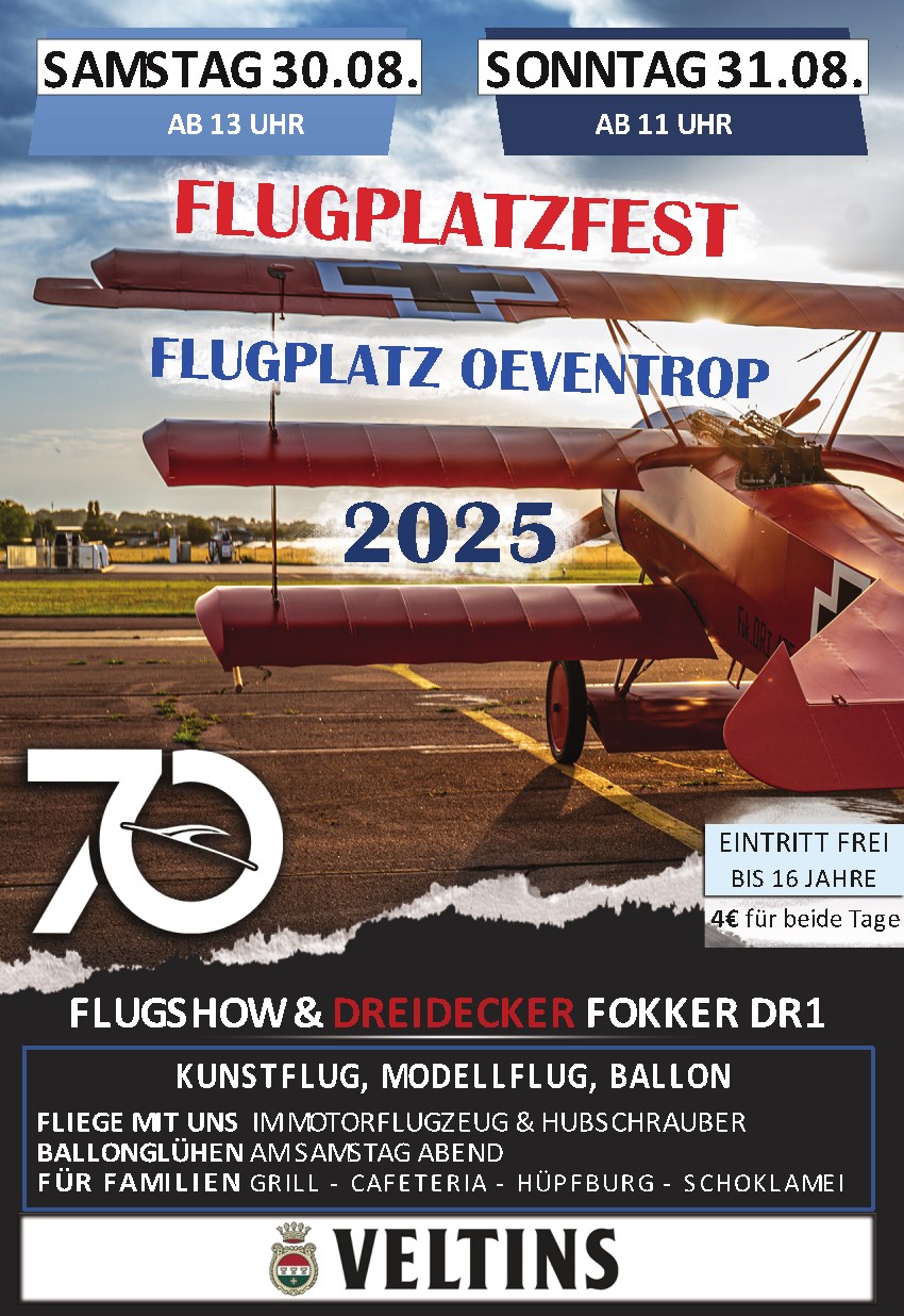 Einladung Flugplatzfest 2025